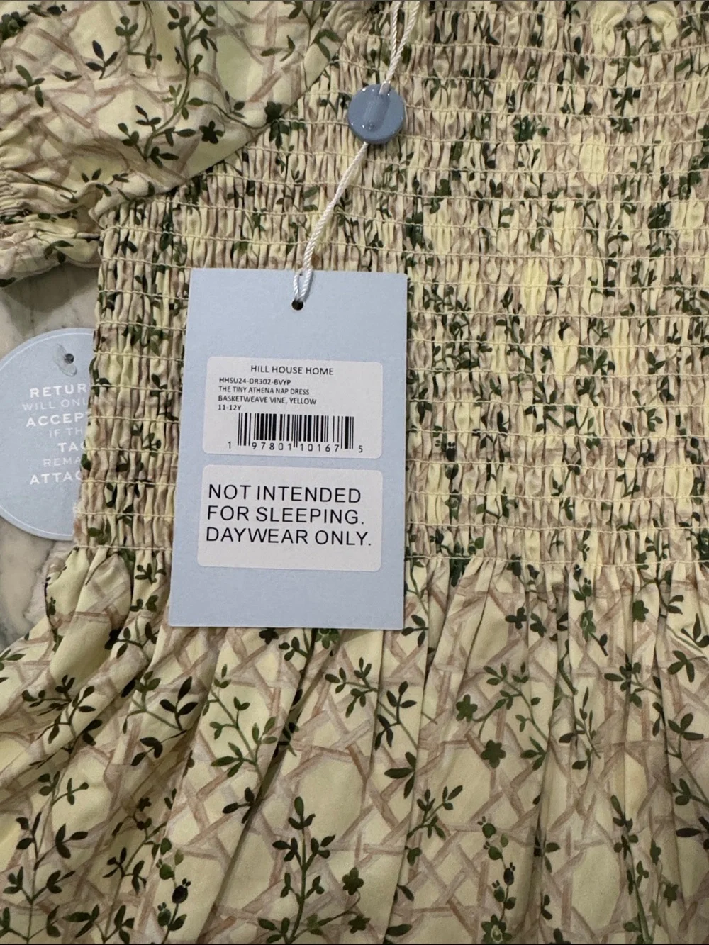 Hill House Cream dress size 11-12 brand new